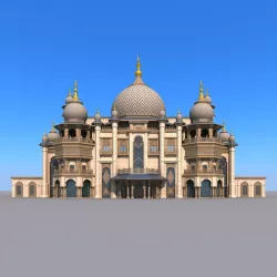 Indian temple 3D model