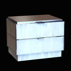 JALLU EBENISTES GYPSE BEDSIDE TABLE 3D model