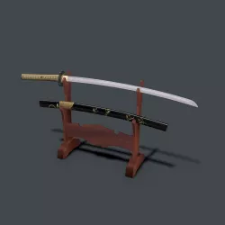 Katana sword 3D model