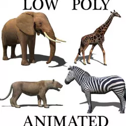 Low poly Savannah pack - 3d model Low-poly  3D model