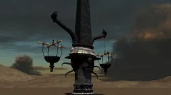 Massive Fantasy Torchholder Low-poly  3D model