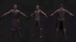 Medieval blacksmith Low-poly  3D model