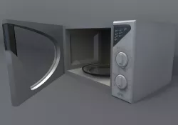 Microwave low-poly Low-poly  3D model