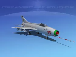 MIG-21 Fishbed V02 3D model