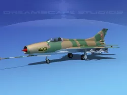 MIG-21 Fishbed V05 3D model
