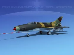 MIG-21 Fishbed V07 3D model