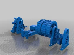 Mini printable lathe V2 + Chuck - OpenSCAD version.