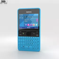 Nokia Asha 210 Cyan 3D model