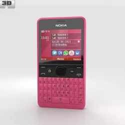 Nokia Asha 210 Pink 3D model