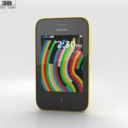 Nokia Asha 230 Yellow 3D model