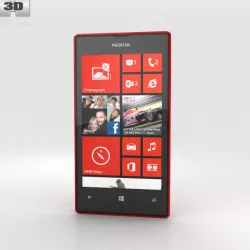 Nokia Lumia 520 Red 3D model