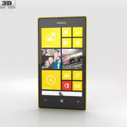 Nokia Lumia 520 Yellow 3D model
