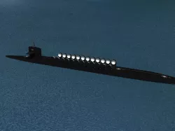 Ohio Class USS Alaska SSBN-732 3D model