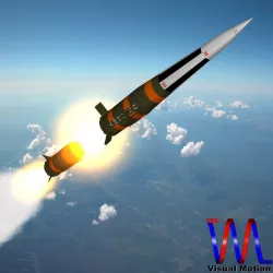 Pershing 1A missile 3D model