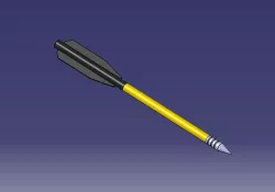 Pistol crossbow arrow