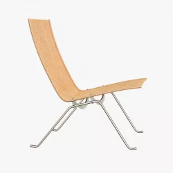 POUL KJAERHOLM RATTAN LOUNGE CHAIR 3D model