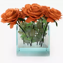 Rose orange 3D model