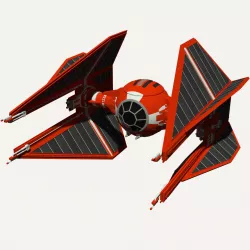 Royal Guard TIE Interceptor 3D model