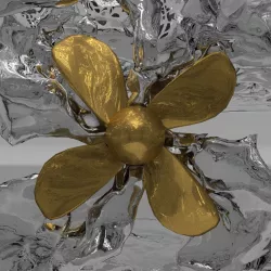 Ship Propeller Low-poly  3D model