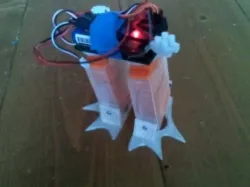 Simple 4 servo biped