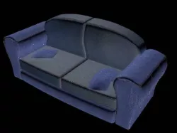 Simple sofa 3D model
