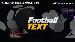 Soccer ball animation broadcast header 3D model