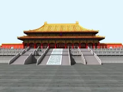 The Forbidden City -- Three Big Place  3D model