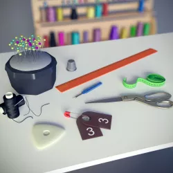 Things  for tailor shop 3D model