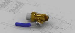 Union brass ball valve