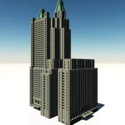 Waldorf Astoria Hotel 3D model