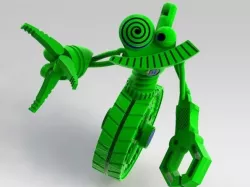 Wheelie B - MakerBot GrabCAD Challenge