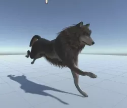 Wolf Rigged Low-poly and Game-Ready  Low-poly  3D model