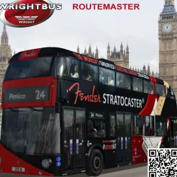 Wrightbus Routemaster STRATOCASTER GUITAR liver Low-poly  3D model