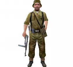 WWII German Soldier Low-poly  3D model
