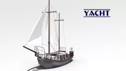 Yacht Low-poly  3D model