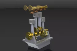 4 CYLINDER INLINE ENGINE ASSEMBLY