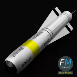 AGM65 Maverick Missile PBR UV textured 3D model