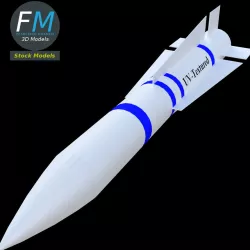 AIM54 Phoenix Missile PBR UV textured 3D model