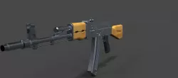 AK 47d Low-poly  3D model