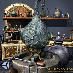 Alchemy Lab Low-poly  3D model