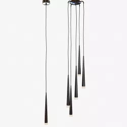 Azzardo stylo black ceiling light 3D model