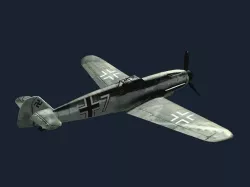 Bf-109G Low-poly  3D model