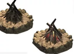 Campfire 3D model
