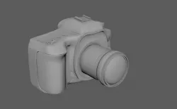 Canon camera Low-poly  3D model