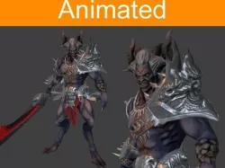 Character Demon Low-poly  3D model