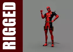 Deadpool Rig 3D model