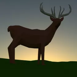 Deer low poly Low-poly  3D model