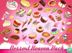 Dessert Heaven Pack Low-poly  3D model