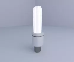 Energy saving lamp 2 Low-poly  3D model