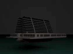 Floating Hotel 3D model